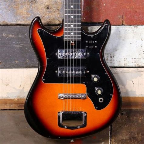 1970 Harmony H 802 Sunburst Guitars Electric Solid Body Rock N Roll
