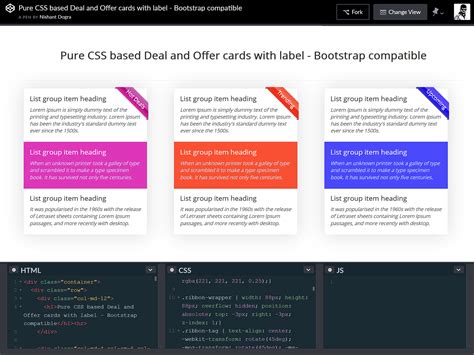Box Design Html Css Codepen - Design Talk