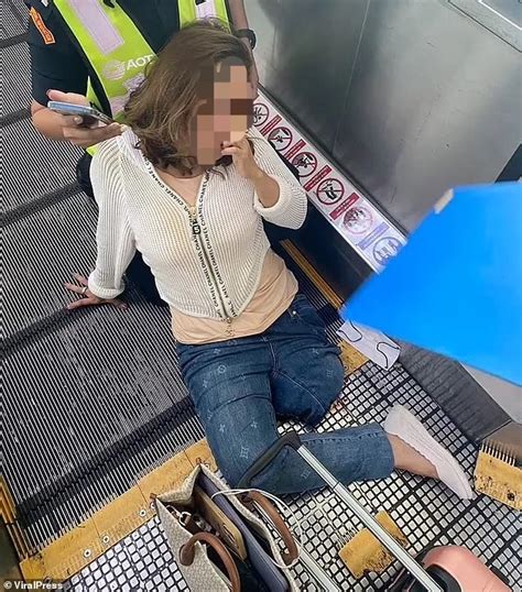 Woman Loses Left Leg After It Got Stuck Inside Travelator At Thai