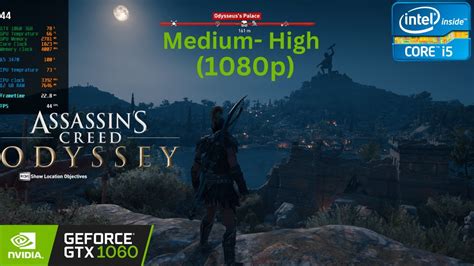 GTX 1060 3GB Assassin S Creed Odyssey 1080p High Medium