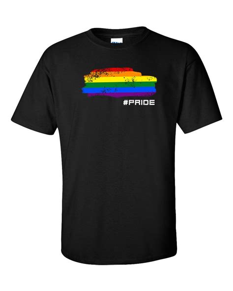 Camiseta Gay Lesbiana Unisex Hombres Bandera Arco Iris 5 Colores