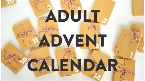 Diy Advent T Calendar For Adults Youtube