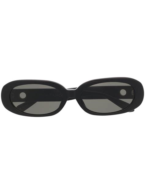 Linda Farrow Cara Oval Frame Sunglasses Farfetch
