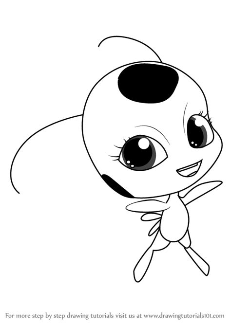 Coloriage free miraculous ladybug and cat noirs to print for kids. how-to-draw-Tikki-from-Miraculous-Ladybug-step-0.png (600×846) | Desenhos para colorir ladybug ...