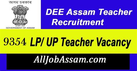 DEE LP UP Teacher Recruitment 2021 9354 Vacancy Online Application