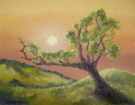 Lone Tree Painting By Jerry Mcelroy Fine Art America