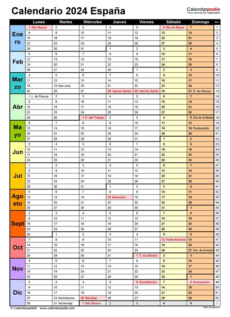 Calendario 2024 En Word Excel Y Pdf Calendarpedia Aria Art