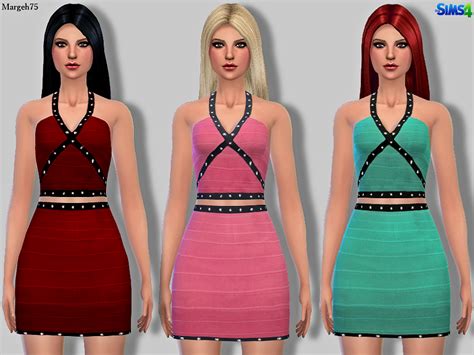 The Sims Resource Sims 4 Herve Ledger Bandage Dress