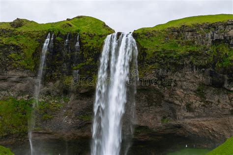 Seljalandsfoss Waterfall Iceland Stock Photo Image Of South Coast