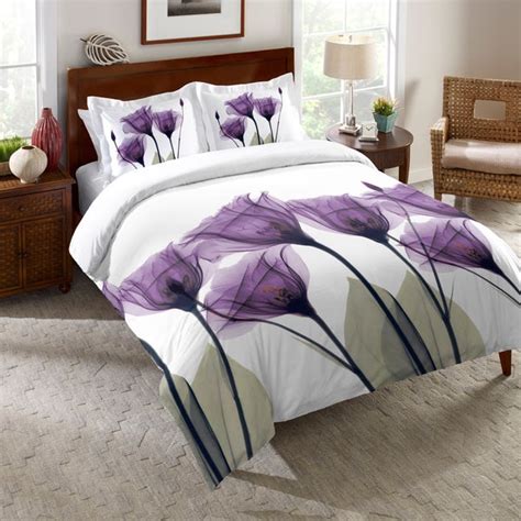 4.7 out of 5 stars 2,451. Laural Home Lavender Floral X-Ray Comforter - On Sale ...