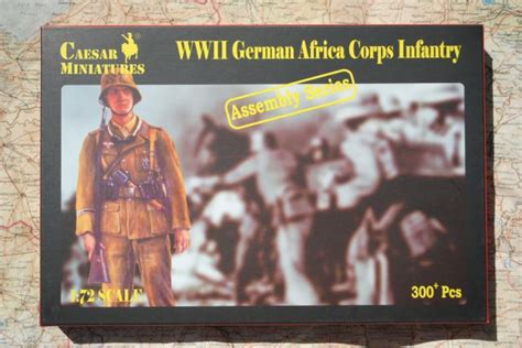 Caesar Miniatures Cae7713 Wwii German Africa Corps Infantry Miniatuur
