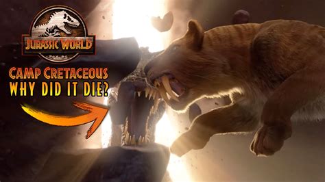 The Real Reason Why The Smilodon Was Killed Off So Soon In Camp Cretaceous Season 4 Youtube