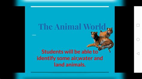 The animals world for kids. Land animals, water animals, air animals ...