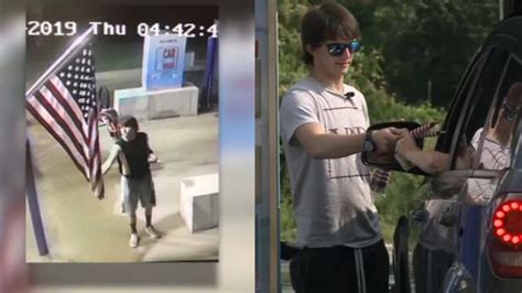 Teen Caught Stealing Businesss American Flag Punished By Passing Out