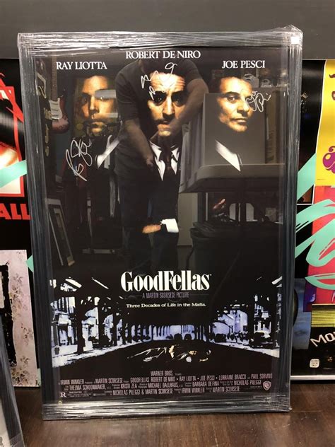 Autographed Goodfellas Framed Movie Poster Jun 27 2019 Premier