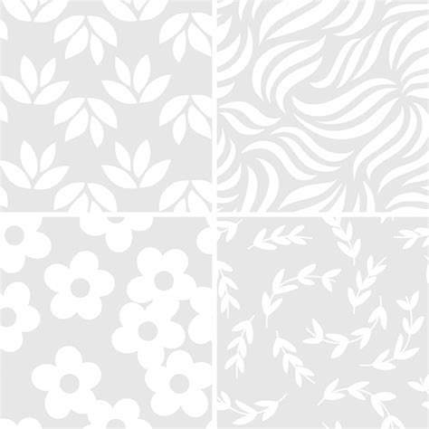 Collection Of Simple Pattern Vectors Illustration Free Vector