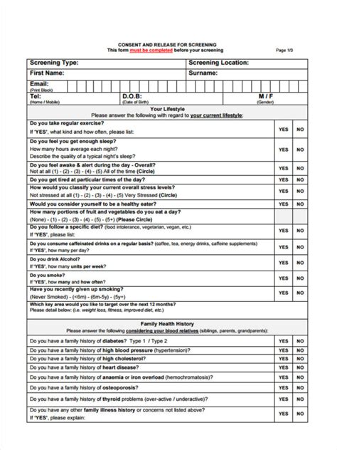 Sexual Consent Form Pdf Printable Consent Form
