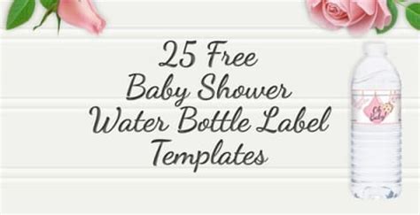 Download them for free in ai or eps format. 25 Baby Shower Water Bottles Labels | Raspberry Swirls