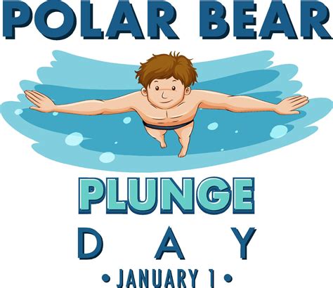 Polar Bear Plunge Day January Icon 13763839 Vector Art At Vecteezy