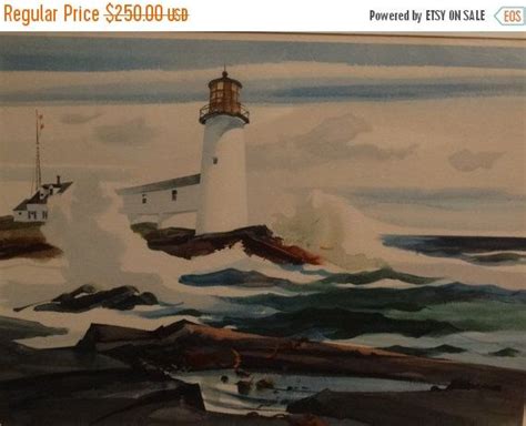 Sale Andrew Wyeth Print Of Water Color Marshall Point Light Maine