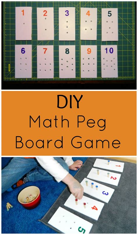 • explain processes, concepts or ideas. DIY Math Peg Board Game - Child Led Life