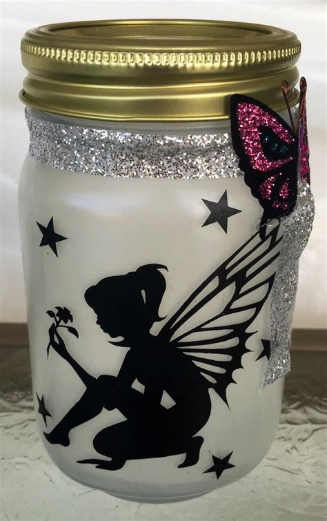 Fairy Jar Fairy Light Mason Jar Fairy Night Light Fairy Led Etsy