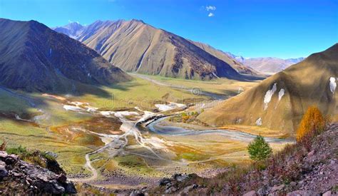 Truso Valley Trek Kazbegi Georgia Stock Image Image Of Glacial