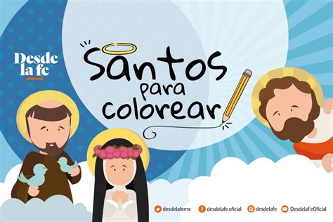 Dibujos De Santos Para Colorear Un álbum De Regalo Para Los Niños
