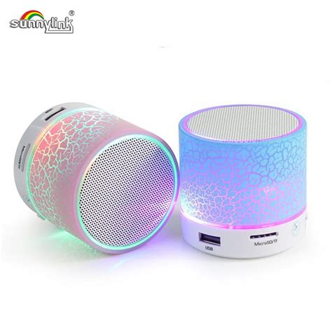 Wireless Mini Led Light Bluetooth Speaker With Usbtfbluetothfm Radio Colorful Led Ligh