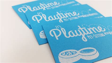 Cute dog and cat pet sitting animal services magnetic business. Screen Printed Pet Sitting Business Cards on Behance
