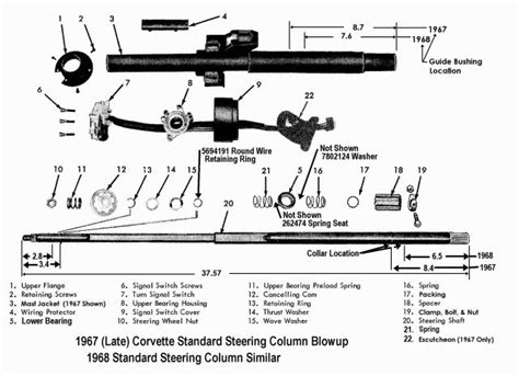 67 Steering Column Lower Shaft Removal Corvetteforum Chevrolet