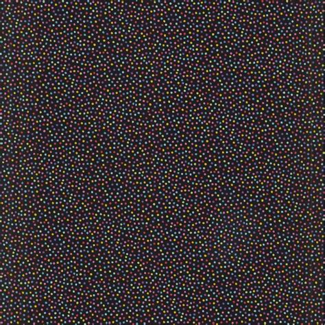 Andover Fabrics Rainbow Sprinkles Packed Dots Black Cotton