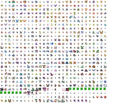 All The Sprites In Pokemon Black 2 And White By Enigmafable On Deviantart