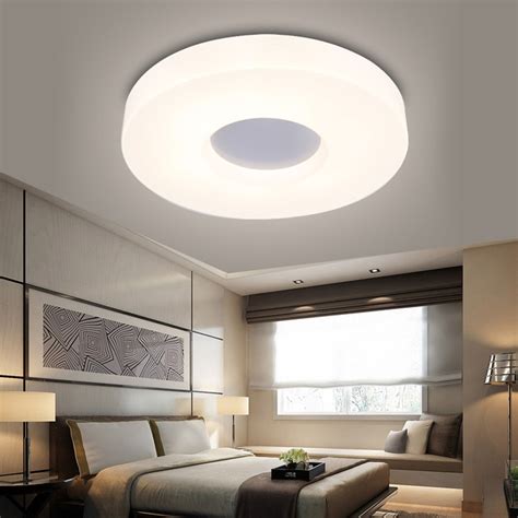 Led ceiling lamp modern panel light living room flush mount 18w 24w 36w 72w c38. 90-265v led ceiling lights modern hallway flush mounted ...