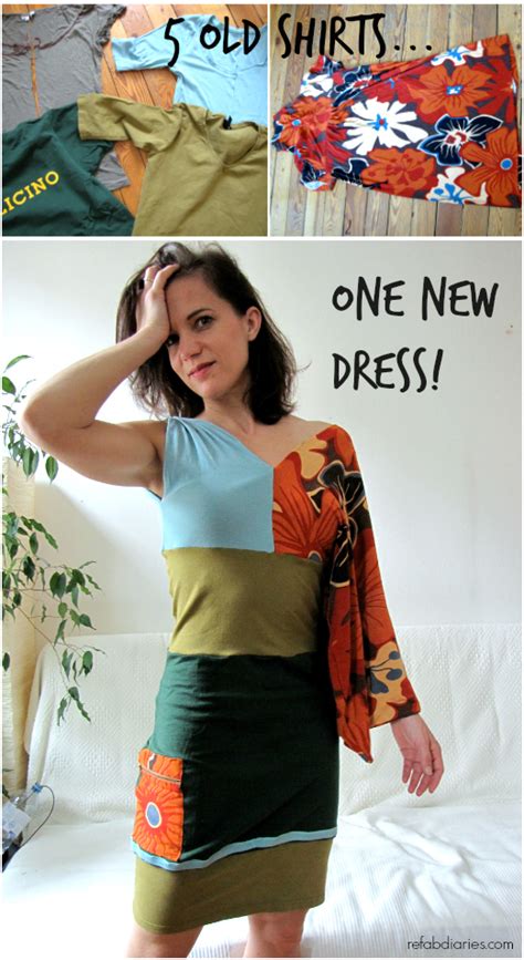 Refashion Upcycled T Shirt Dress The Refab Diaries