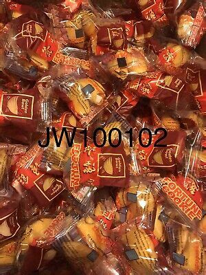 Golden Bowl Fortune Cookies Individually Wrapped Pcs Ebay