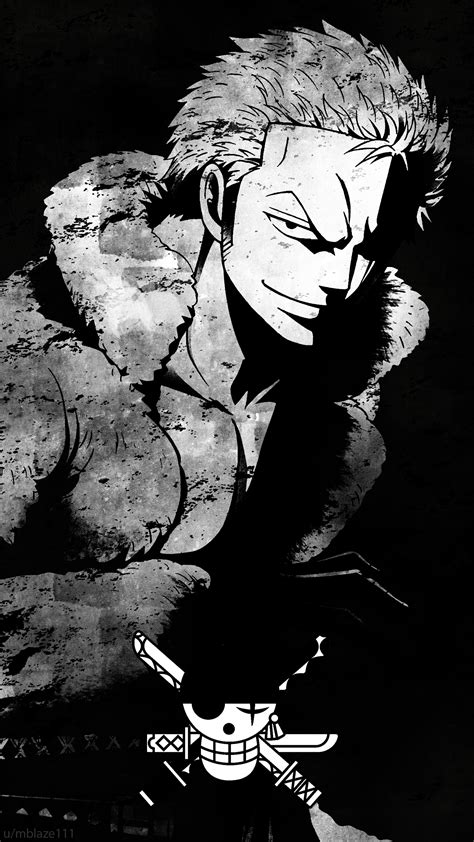 One Piece Zoro Wallpaper Black And White Free Wallpaper Hd Collection