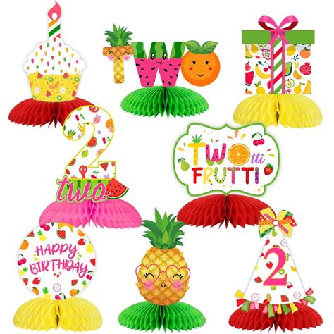 Fangleland Twotti Frutti Birthday Decorations Second Birthday Fruit