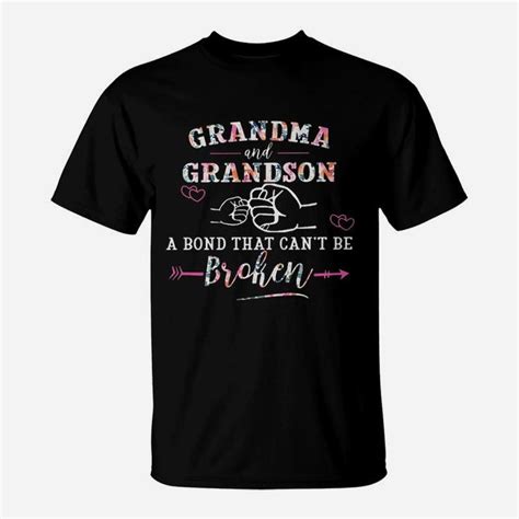 Grandma Grandson A Bond That Cant Be Broken T Shirt Seseable