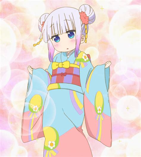 Image Kanna New Year Stitched Cap Miss Kobayashis Dragon Maid Ep 11