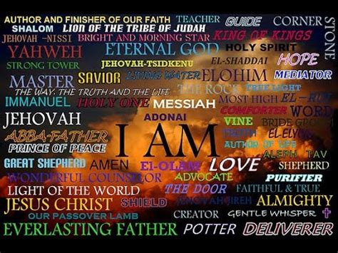 The Names Of Almighty God Yahweh Of Israel He Is Father Jesus Christ From Genesis To