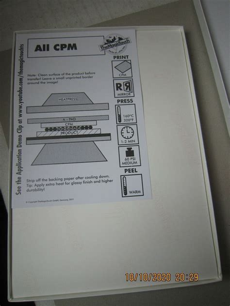 The Magic Touch Transfer Paper Cpm 62 For Hard And Smooth Surfaces