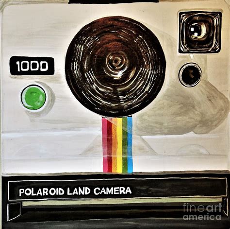 Instant Polaroid Land Camera Painting By Barbara Donovan Fine Art America