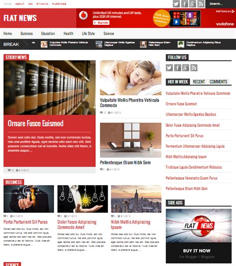 Magazine Blogger Template