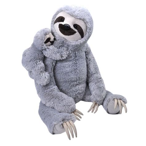Extra Large Jumbo Mum And Baby Sloth Soft Toy Wild Republic Sloth
