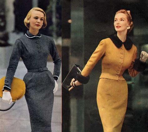 1950s fashion slender fall dresses 1953 1950s fashion fifties fashion retro fashion