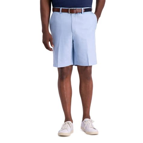 Haggar Mens Haggar Cool 18 Pro Straight Fit Expandable Waist Stretch