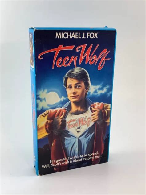 teen wolf michael j fox thriller vhs 1985 comedy action sci fi htf oop film 9 99 picclick