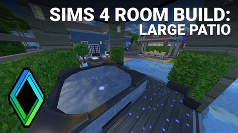 To celebrate, i created a cosy, christmas themed living room for your. Sims 4 Large Patio - Room Build - YouTube