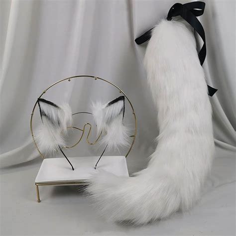Chomel New Red White Lo Lita Fo X Cat Ears And Tail Cosplay Accessories